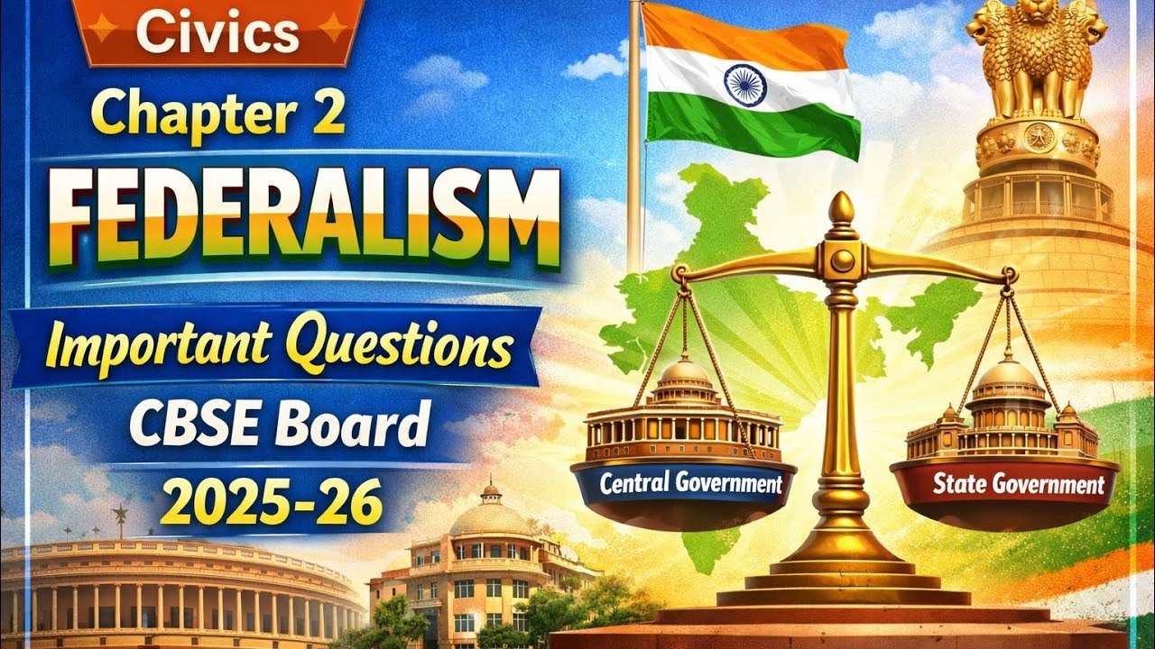 Class 10 | Chapter 2 | Federalism | Important Questions For Boards | CBSE 2025-26 