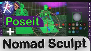 Poseit + Nomad - Como usar e exportar #vamoscriarjuntos #nomadsculpt #poseit screenshot 5