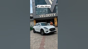 17" Alloy Wheel Install in 2024 Swift 🔥 #shorts #youtubeshorts #modified #car #carlover #swift