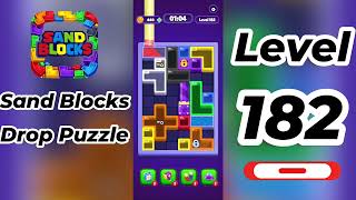Sand Blocks Drop Puzzle Level 182 Walkthrough 🎮| Go Answer