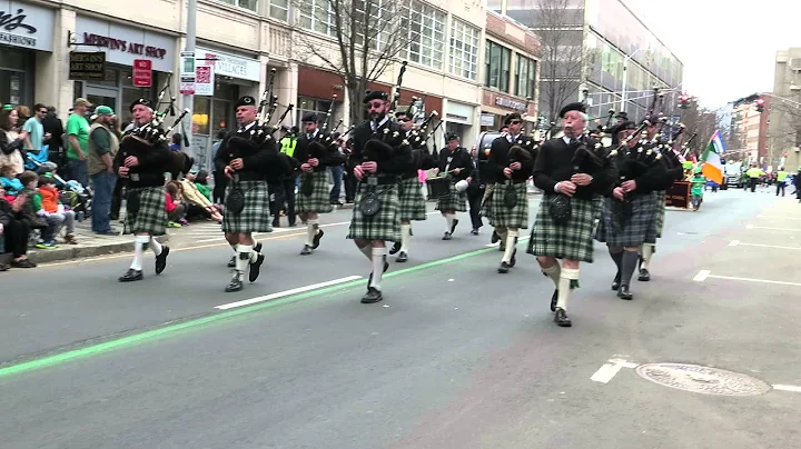 Pipes & Drums ~ 2016 Greater New Haven St  Patrick's Day Parade ~ Post Road Photos