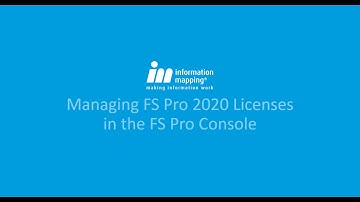 Managing FS Pro 2020 Licenses in the FS Pro Console
