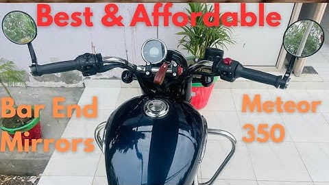 Best and affordable Bar end Mirrors for my New Meteor 350 || Meteor 350 ka look hi badal gaya ||