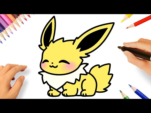 Pokémon Fofo Leafeon para colorir