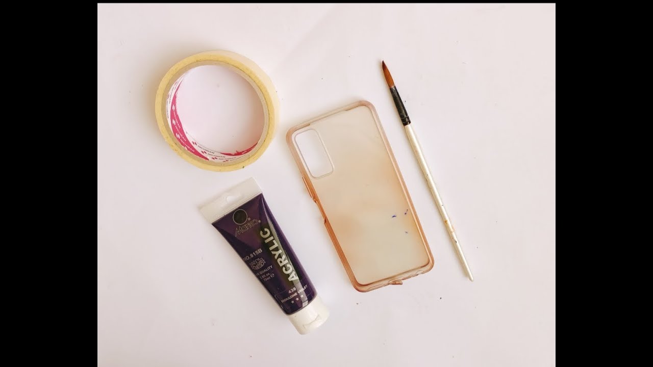 DIY mobile cover making at home || Reuse of old phone case || DIY mobile cover using acrylic paint