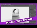 Model Tire Treads using Maya