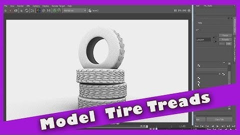 Model Tire Treads using Maya
