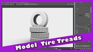 Model Tire Treads using Maya