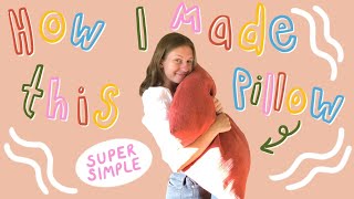 Beginner DIY: How I Made a Floor Pillow!
