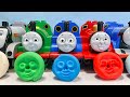 【デュプロのトーマス全種類！】きかんしゃトーマス ねんどで顔型 レゴ ブロック パーシー ゴードン スペンサー Thomas & Friends Make Face Molds Play Doh