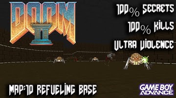 DOOM II: Hell on Earth - GBA - Map10: Refueling Base - 100% Secrets