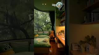 A Serene Green Bedroom with Nature Views#shorts#trending#viral#youtubeshorts#ytshorts#yt#viralvideo