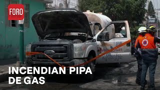 CDMX: Hombres armados incendian pipa en Iztapalapa - Las Noticias