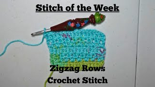 Zigzag Rows Crochet Stitch