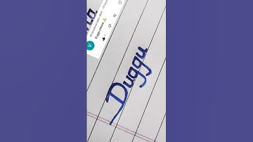 Duggu name writing neatly with blue pen 🖊️ #viral #trending #video #reels #youtube #shorts #love
