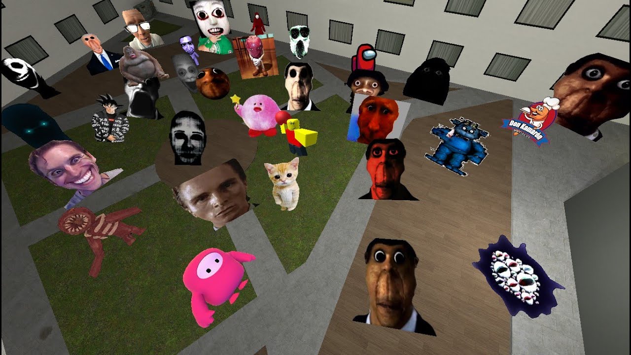 Runner From Netbots ALL FULL NICO'S NEXTBOT, 2D NEXTBOTS, OBUNGA NETBOT NEW UPDATE In Garry ...