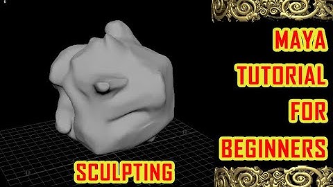 sculpting in maya | MAYA SCULPTING|maya modeling tutorial for beginners|maya sculpt tool