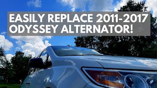 Easy HowTo: Replace 20112017 Honda Odyssey Alternator