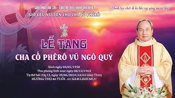 Giờ cầu nguyện cho Cha cố Phêrô Vũ (Ngô) Quang Quý tại Đền Thánh Đại Đồng 25/06/2024