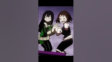 Cute Tsu and Urakaka edit #anime #edits #mha #tsuyuasui #uraka
