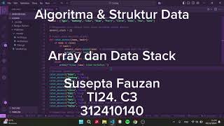 Array dan Data Stack Absensi Siswa