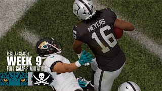 Jaguars vs. Raiders | 2025-26 Season Week 9 | Madden NFL 26 Simulation