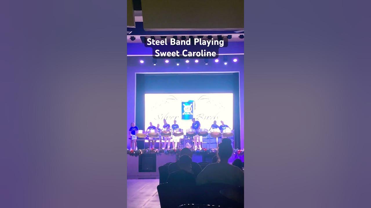 Jamaican Steel Band Playing Sweet Caroline by Neil Diamond