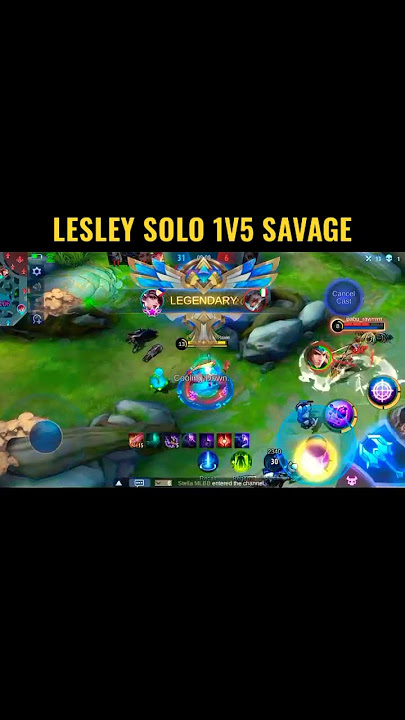 STORY WA 'LESLEY SOLO 1V5 SAVAGE🔥' - MLBB