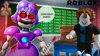 Escape evil MISS ANEY TRON'S school(scary obby)[roblox gameplay]#gameplay#roblox#viral#scary