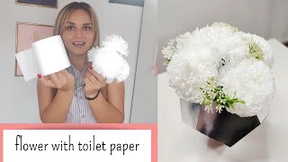 How to make 2 types of FLOWERS with TOILET paper / TOILET paper FLOWERS