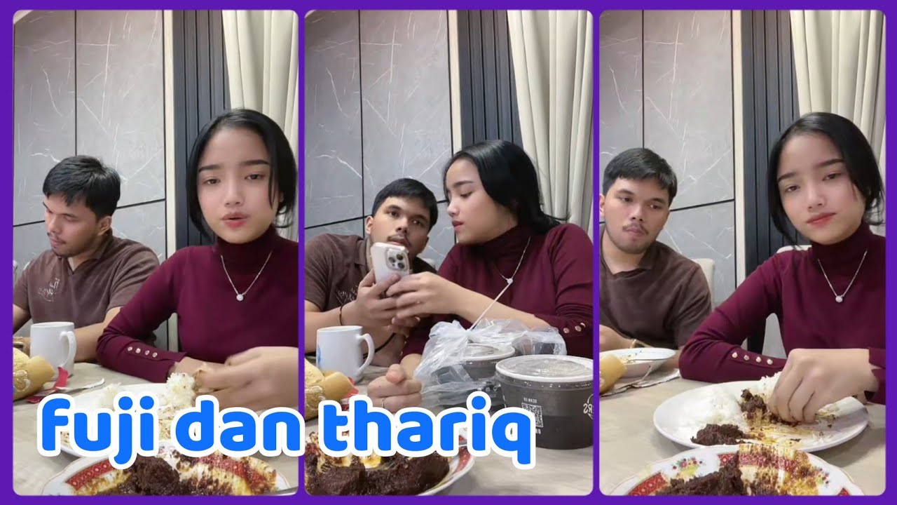 FUJI dan THARIQ lagi makan berdua...