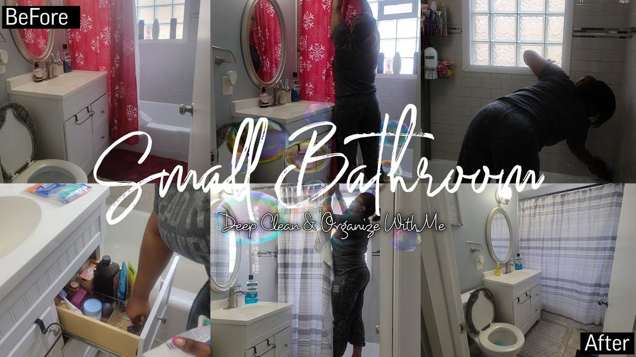 Clean with me 2023 | Small Bathroom Deep Clean & Organize with me - YouTube
