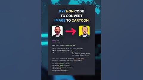 Python image to cartoon #python #code #image