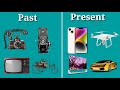 Then and  now technology  past and present technology  evolution of technology  tech evolution