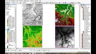Create TIN, DEM and Slope from Contour Line by ArcGIS
