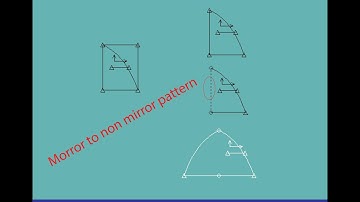 How to mirror to non mirror pattern Gerber