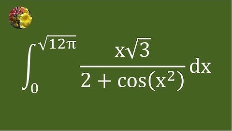 2nd method to evaluate the  definite integral using tangent half angle substitution (Mis-1414A)