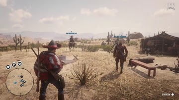 Red Dead Redemption 2 crips beats up the dog