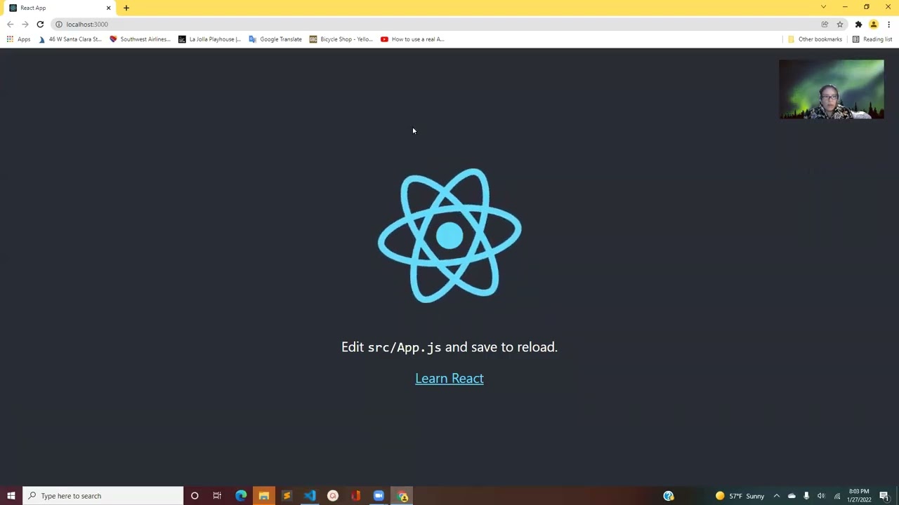 How to create a React app in Microsoft Visual Studio Code