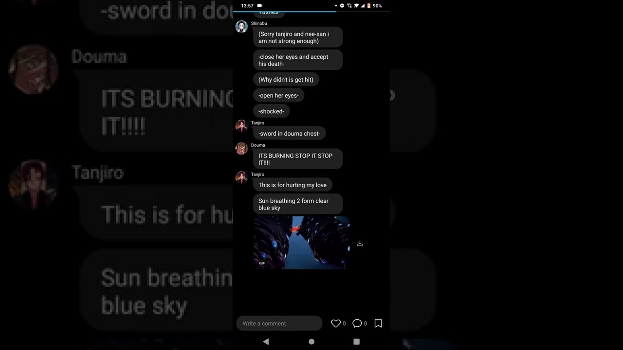 Kanao Cheated Super Op Tanjiro Part 3// Final Fight// Tanjiro Texting Story//