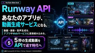 Runway APIで何ができる?あなたのアプリがAI動画生成サービスになる時代
