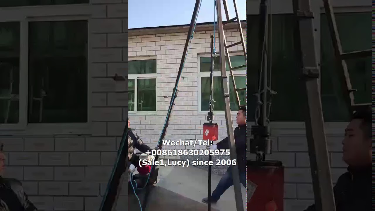 Manual operated standard penetration test SPT apparatus