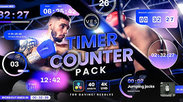 Timer Counter Pack for Davinci Resolve