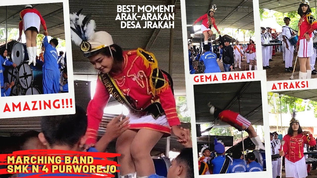 Semua Terpana Melihatnya‼️Drumband SMK N 4 Purworejo di Arak Arakan Desa Jrakah