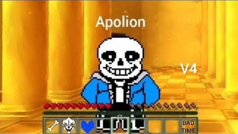 Minecraft Sans V4 morph/costume with ability command block (map download)