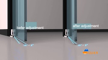 Floor door closer installation