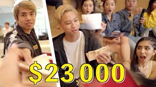 Giving Friends $23,000 to Spend in 1 Hour (+ Reactions)