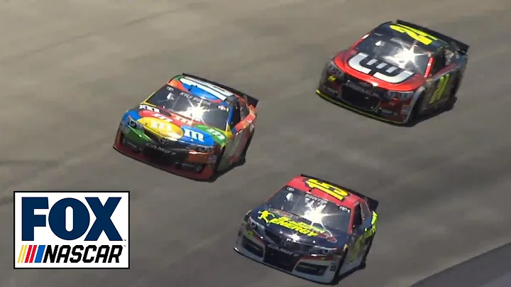 Clint Bowyer Bumps Kyle Busch into the Wall - 2014...