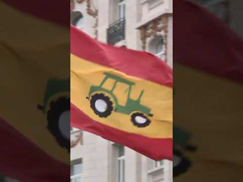 Así fue la gran tractorada por Madrid