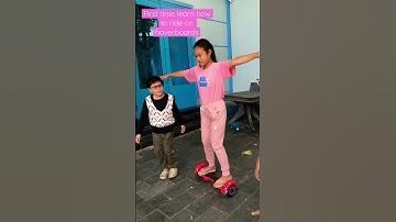 First time learn to ride on hoverboards #hoverboard #shorts